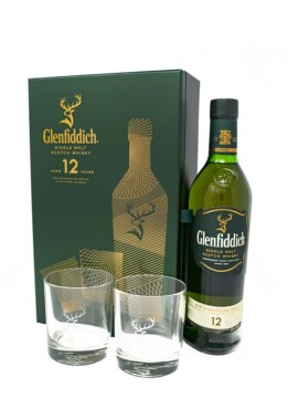 Glenfiddich 12 Years W/2 Glass